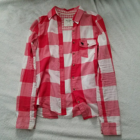 Abercrombie & Fitch Tops - A&F Red Plaid Button Down